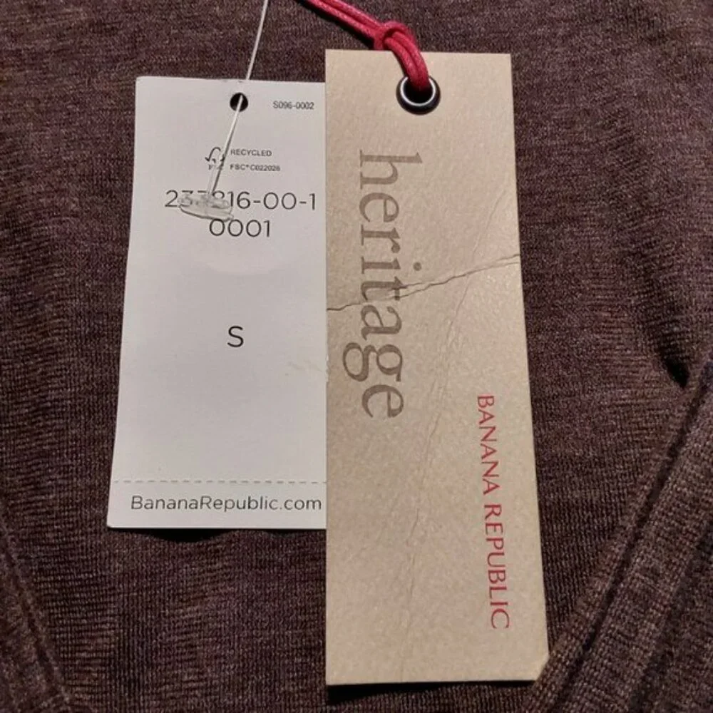 Banana Republic NWT Sleeveless V-Neck Pleated Knit Dress Work/Office/Casual - S - Picture 8 of 8